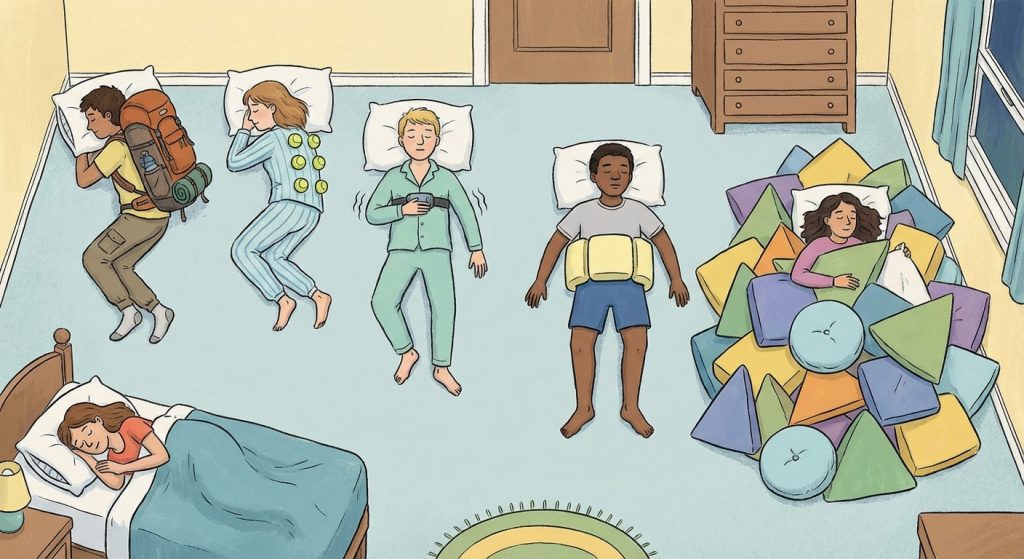 Backpacks vs. Tennis Balls vs Vibration Trainers vs Bumper Belts vs The Pillow Fortress