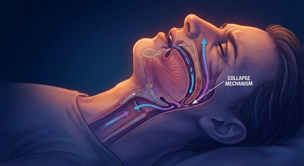 Apnea Collapse Mechanism