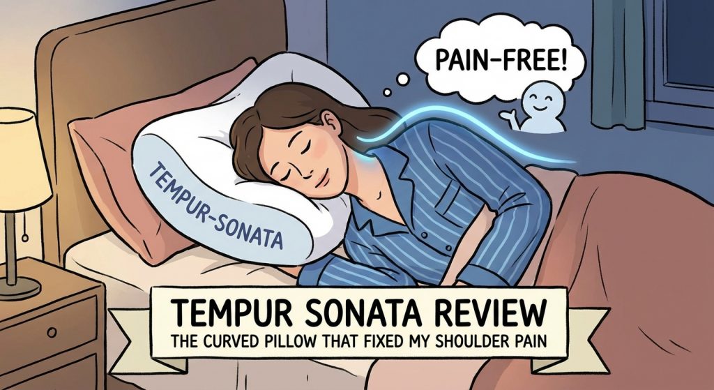 Curved pillow Tempur Sonata