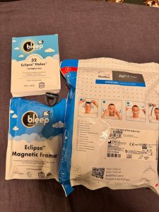 Wellue O2ring, bleep-eclipse CPAP mask and resmed P30i mask