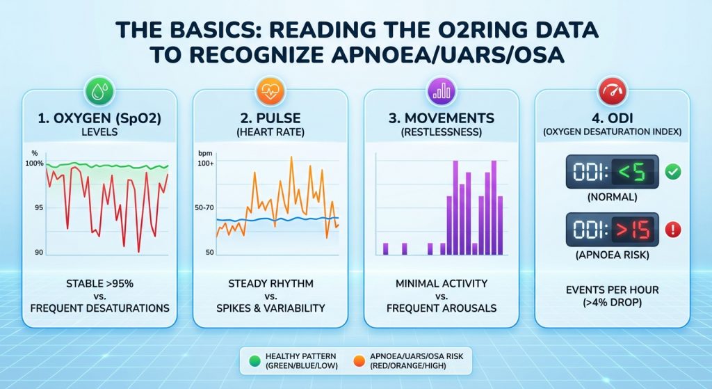 O2Ring Report Analysis - ODI, Oxygen, Pulse