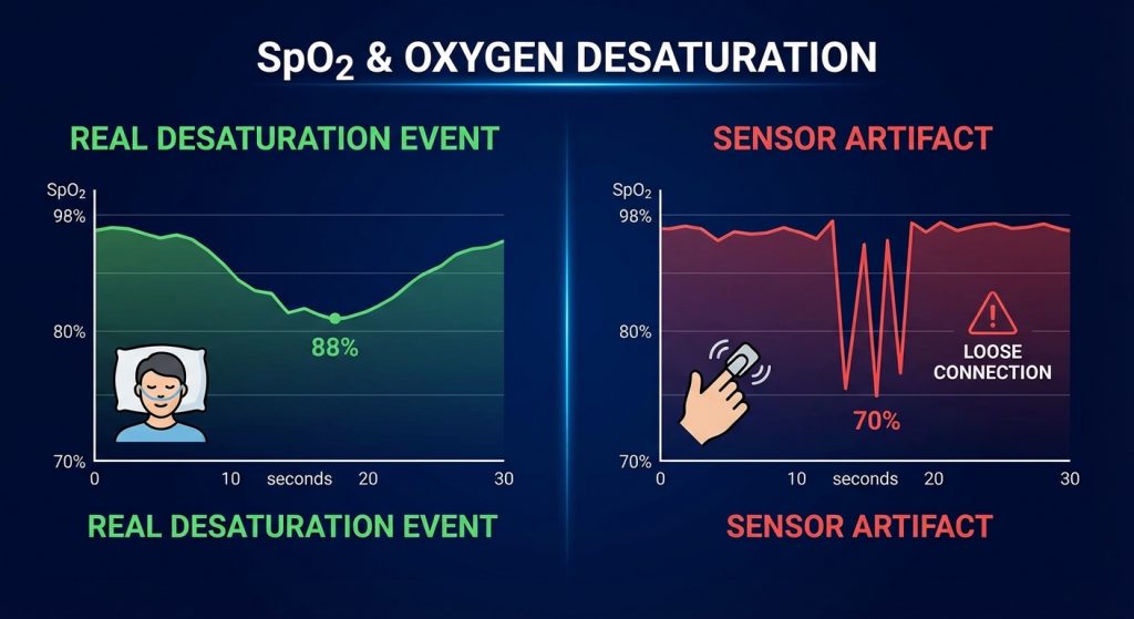 SpO2 Sensors Artefacts