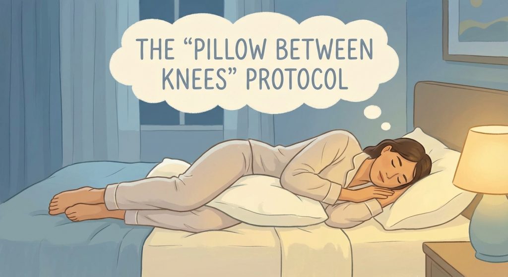 Pillow between knees Protocol