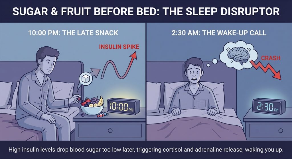 Sugar and Food before Bed