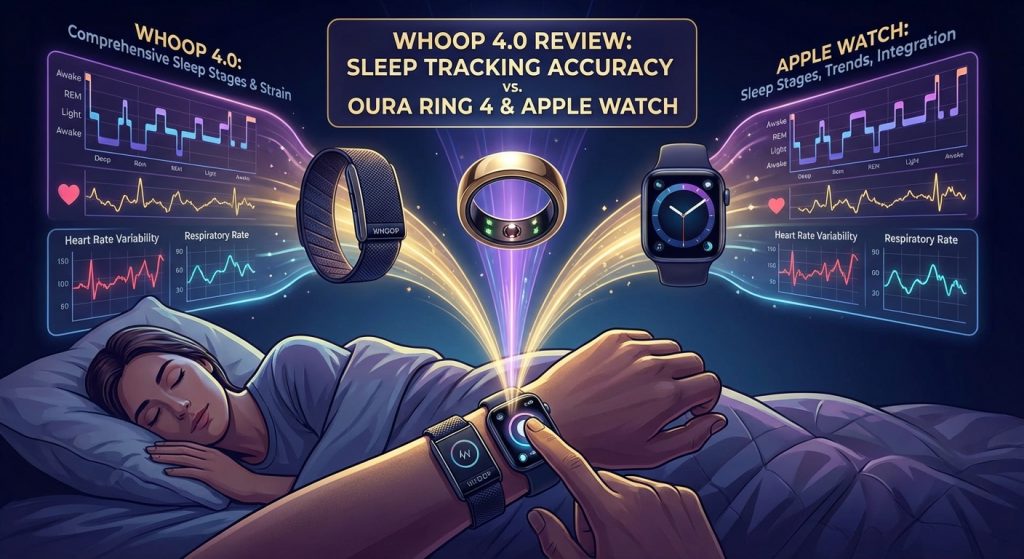 Whoop 4.0 vs Oura Ring 4 vs Apple Watch vs Samsung Ring