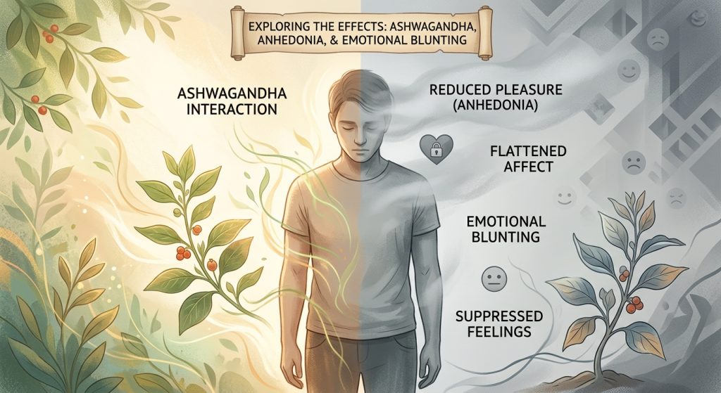 Ashwagandha emotional blunting